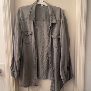 Gray Torrid Button Down